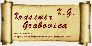 Krasimir Grabovica vizit kartica